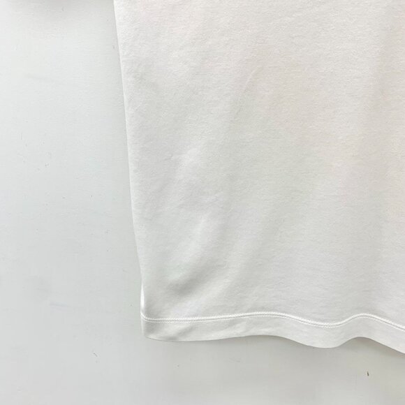 Louis Vuitton White Pocket Checkered Logo Embroidery Round Neck Short Sleeve T-S - Picture 6 of 8